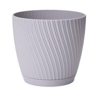 Übertopf Mira Complete Eco 17 Grau Ø ca. 16,7cm - Grau, Konventionell, Kunststoff (16,7/15,4cm) - Mömax