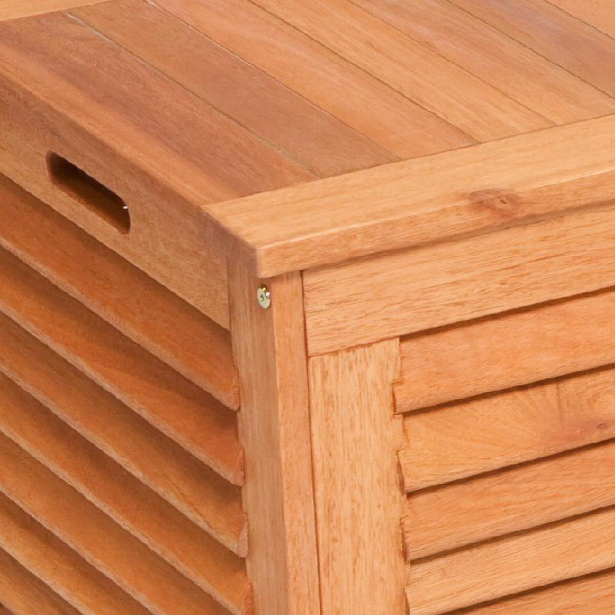 Kissenbox aus Eukalyptus, natur - Naturfarben, KONVENTIONELL, Holz (123/62/54cm) - Gardenson