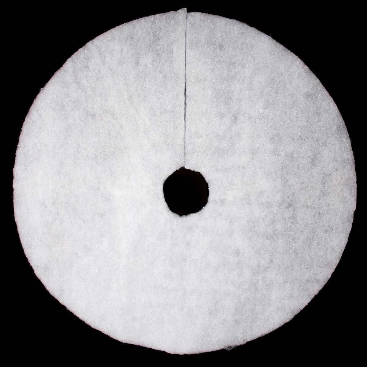 Covor pentru bradul de Crăciun cca. 100 cm Bali - alb, Modern, textil (100cm)