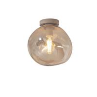 Mennyezeti Lámpa Helsinki - borostyánszínű, Trend, üveg (26/28cm) - It's about Romi