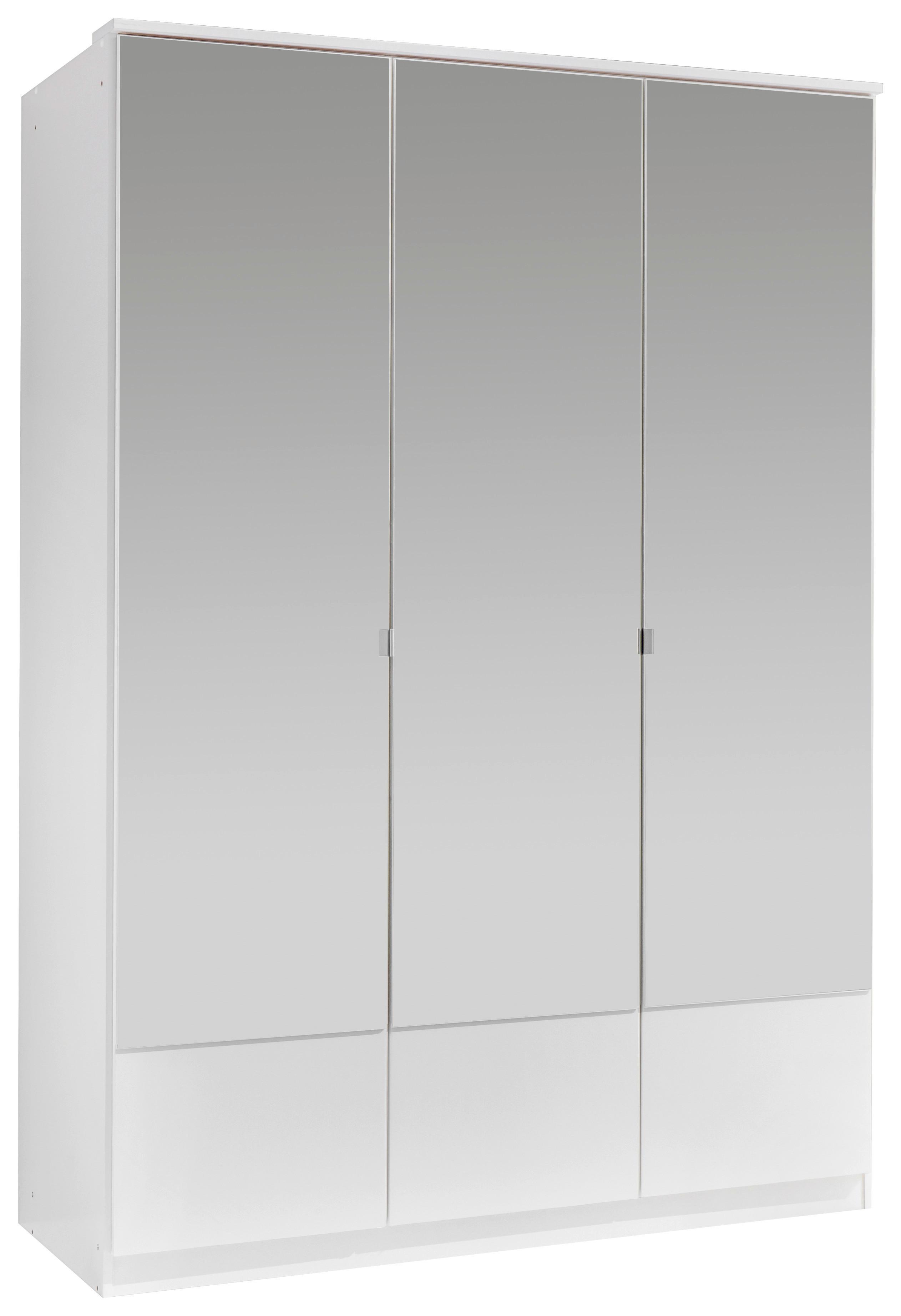 Ormar S Klasičnm Vratima Imago - bijela/boje aluminija, Konvencionalno, staklo/drvni materijal (135/199/58cm) - Modern Living