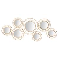 Wanddeko Goldfarben ca. 124x53cm - Goldfarben, Basics, Glas/Metall (124/53/4cm)