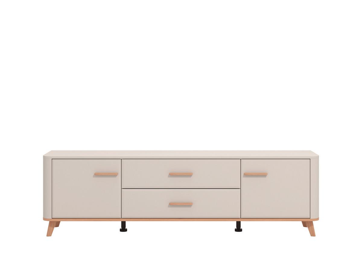 Tv-elem Darwen - kasmírszínű/tölgyfa színű, Modern, faalapú anyag (179,5/52/40cm)