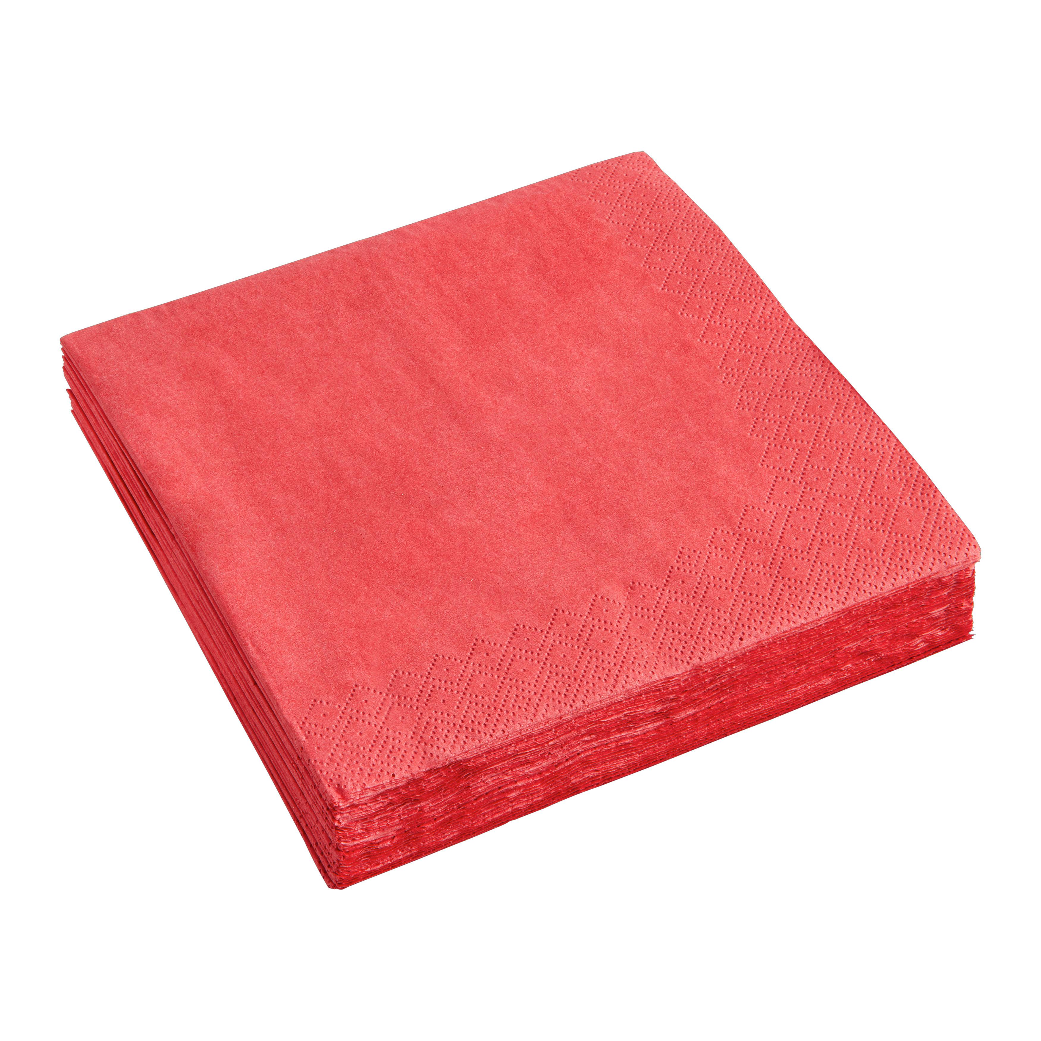 Serviette XMAS Rot ca. 33x33cm - Rot, Konventionell, Papier (33/33cm)