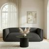 SOFFA HEVI - mörkgrå/svart, Modern, trä/textil (197/73/86cm) - Bessagi Home