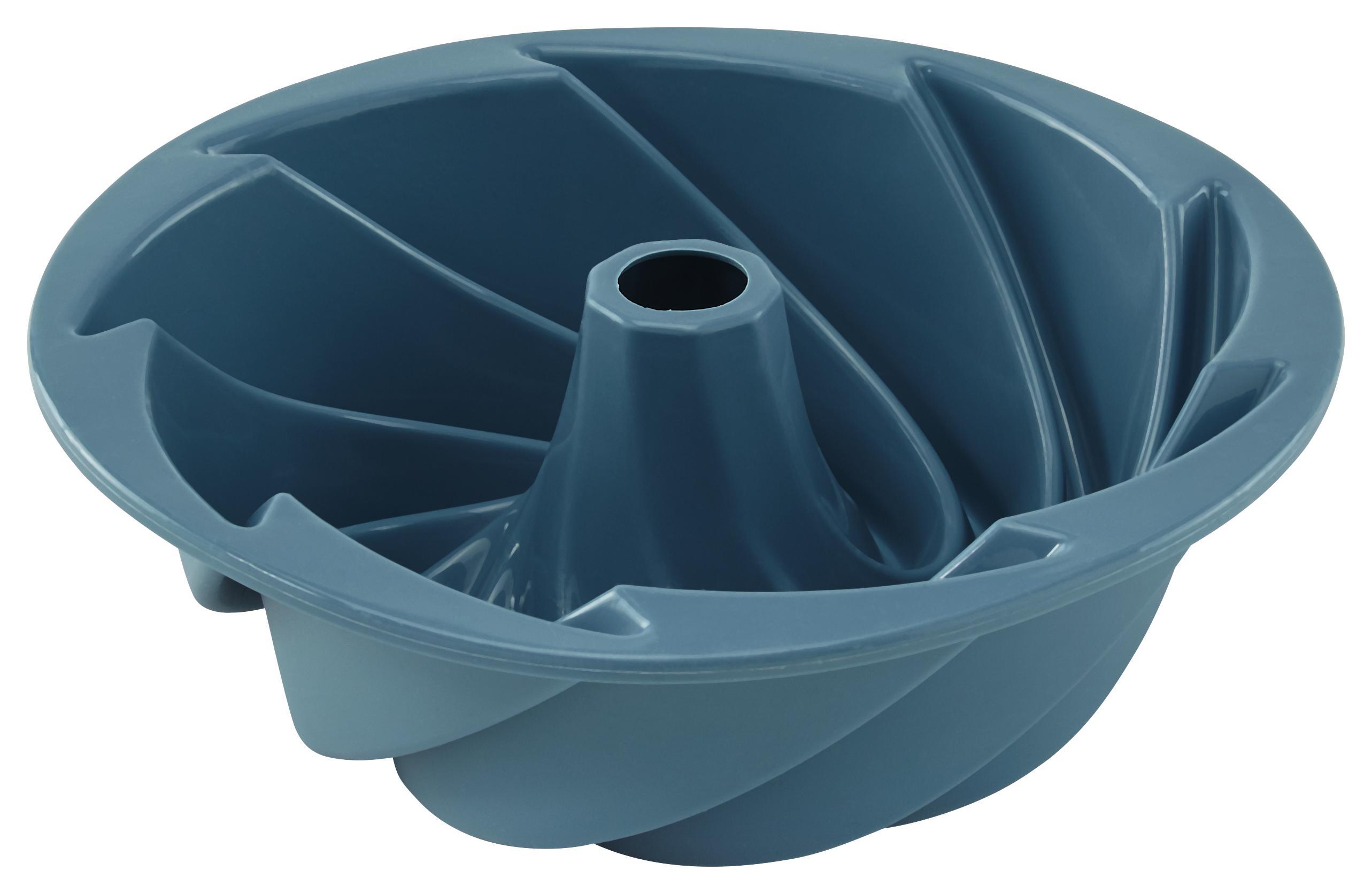 Backform Elina aus Silikon - Blau, MODERN, Kunststoff (25/8,5cm) - Mömax modern living