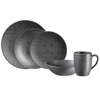 SERWIS OBIADOWO-ŚNIADANIOWY 581250 - czarny, Basics, ceramika - Mäser