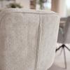 STOL MED ARMSTÖD NALANI - mörkgrå/greige, Modern, metall/textil (58/90/65,5cm) - Bessagi Home