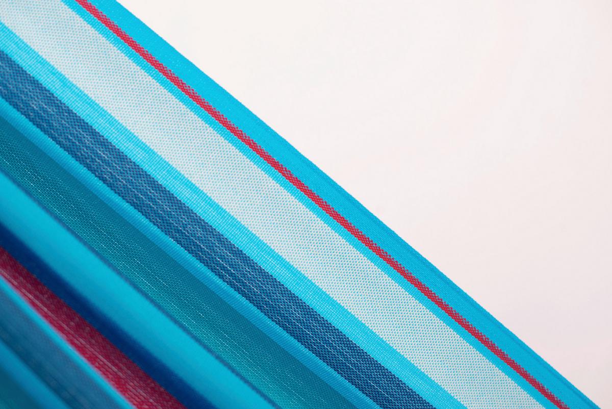 Hängematte Classic Double Hammock Blau/Rot - Blau/Kirschrot, KONVENTIONELL, Textil (160/350cm) - La Siesta