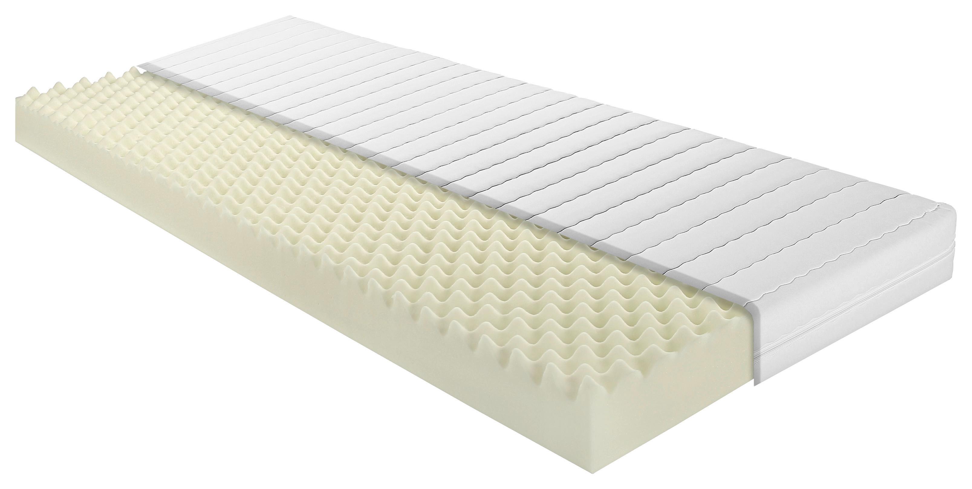 Ležišče Iz Udobne Pene Living Micro, 90x200 Cm - bela, tekstil (90/200cm) - Top ponudba