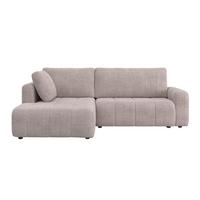 Sarokkanapé Ágyfunkcióval Gia - világosszürke, Modern, textil/fa (261/94/197cm) - Bessagi Home