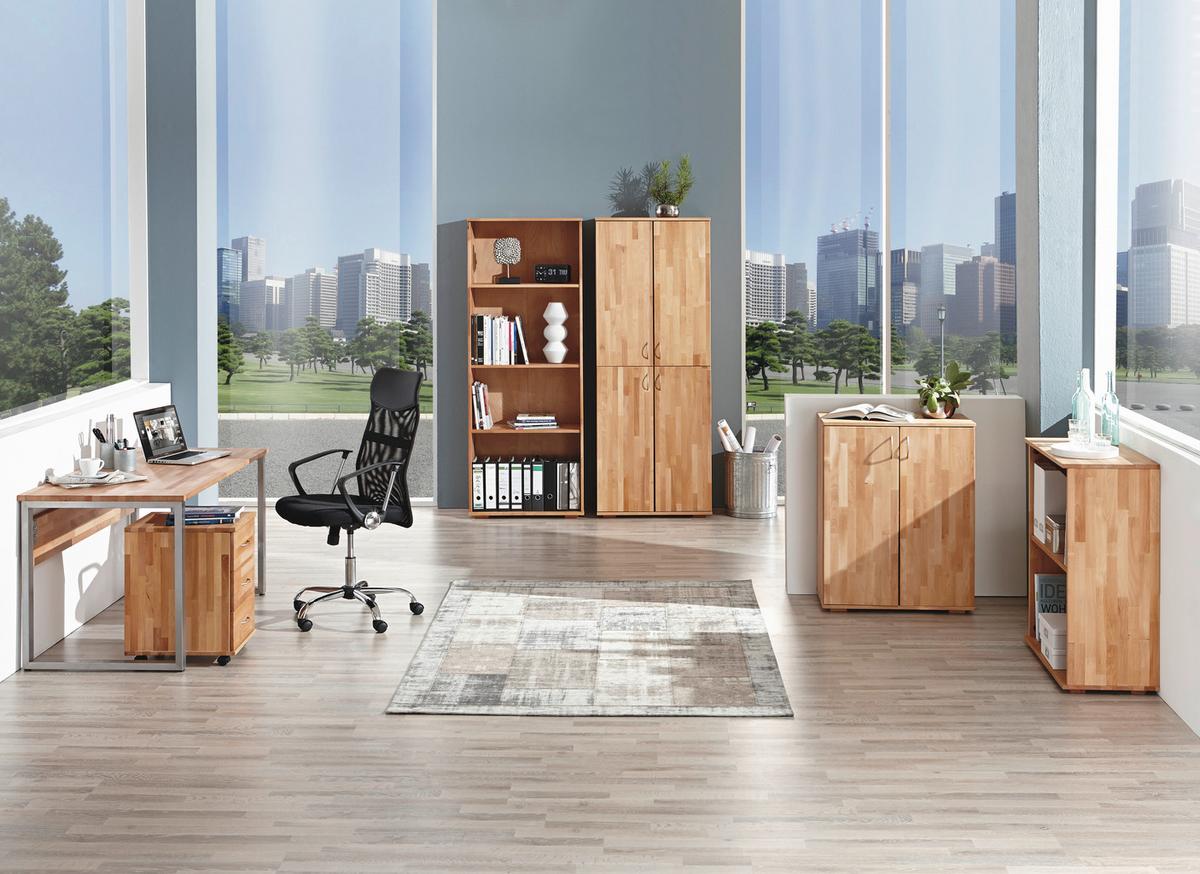 BIURKO OKLAHOMA - buk twardzielowy, Design, drewno (140/80/76cm) - Carryhome