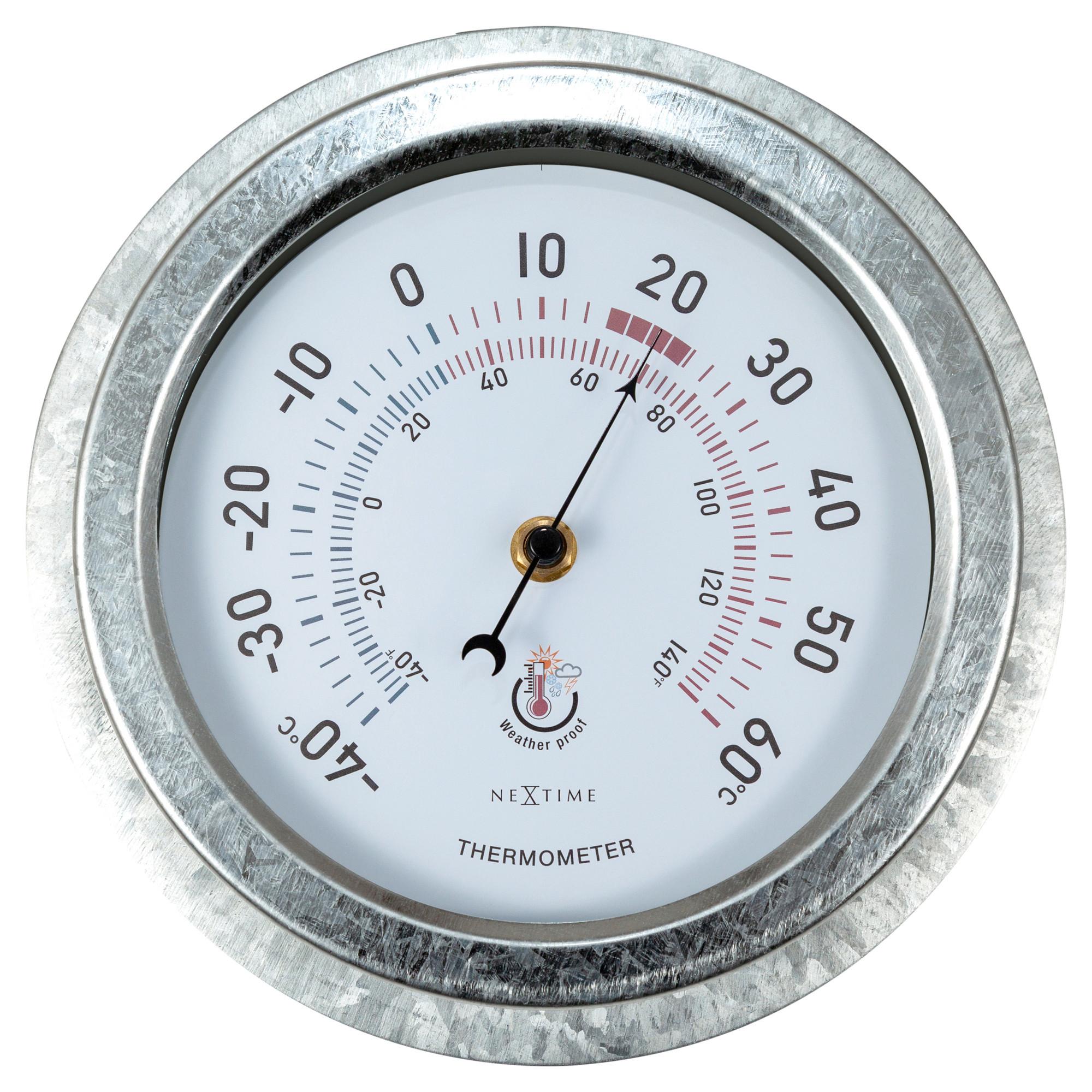 Thermometer Lily Silberfarben - Silberfarben, Basics, Metall (22/22/5,5cm) - Nextime