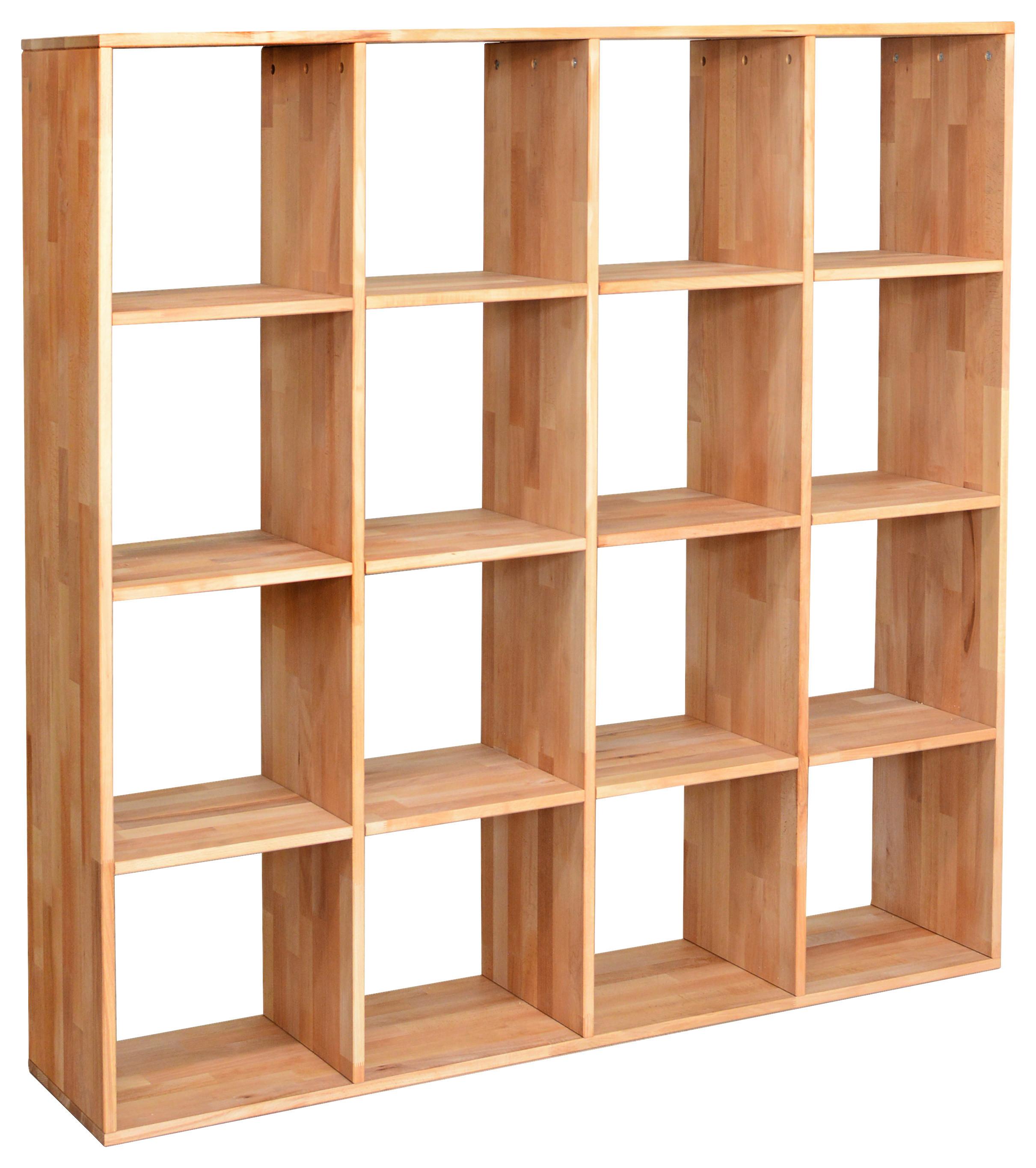 REGAŁ CUBE - kolor bukowy, Natur, drewno (149/149/35cm) - Livetastic