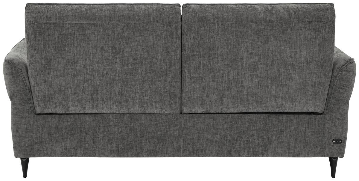 2-Sitzer-Sofa Cape Town Dunkelgrau - noir/gris foncé, Modern, métal/textile (200/98/93cm) - Mömax
