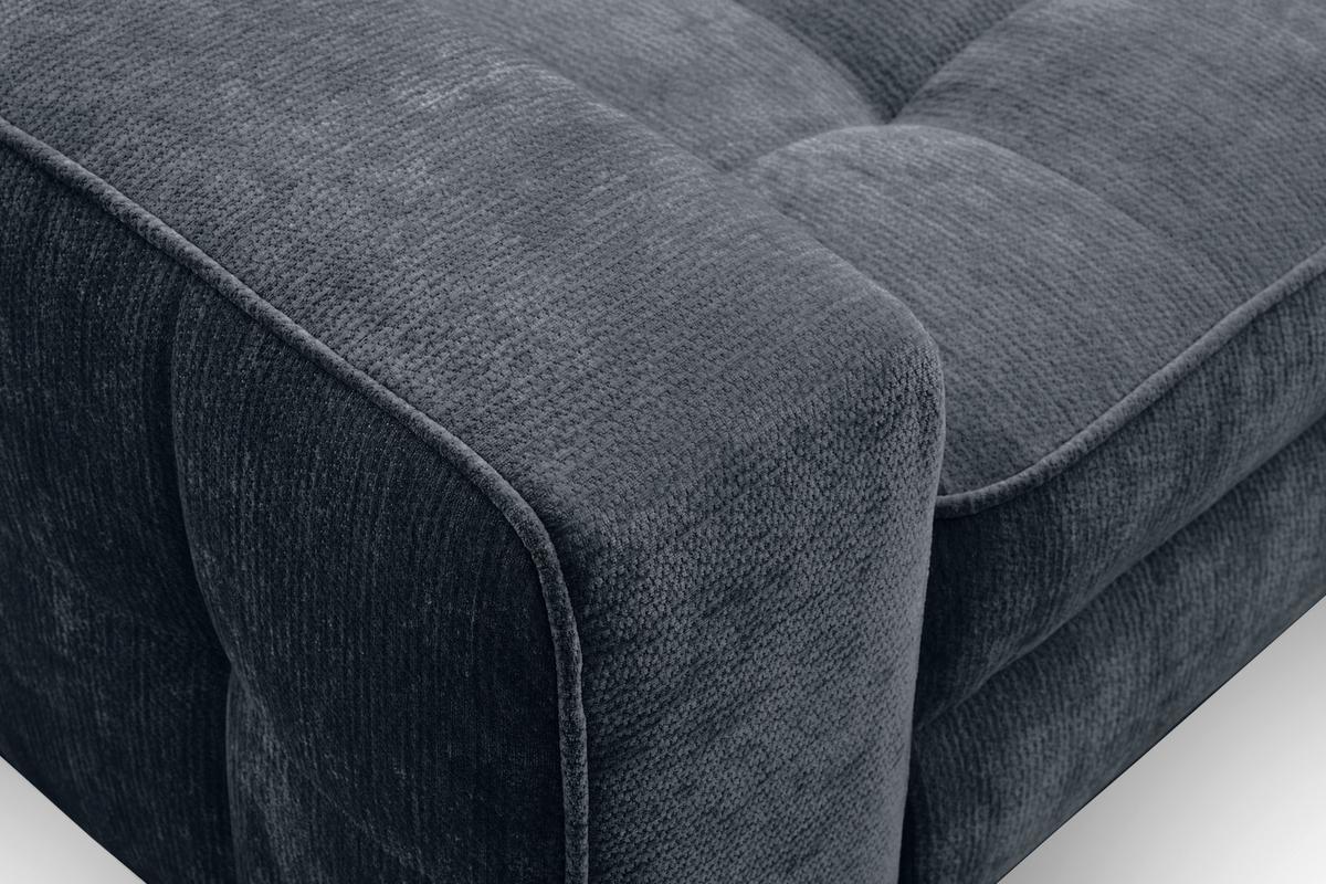 Kutna Garnitura Talia - crna/antracit, Basics, tekstil/metal (251/70-90/203cm) - Modern Living