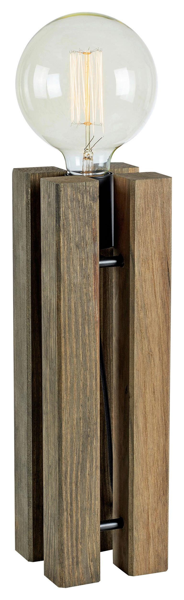 Tischleuchte Lodge max. 40 Watt - Braun, Basics (11/11/36cm) - Markslöjd