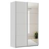 Ormar S Kliznim Vratima Feldkirch - srebrne boje/svijetlo siva, Moderno, drvni materijal/metal (136/229/62cm) - Modern Living