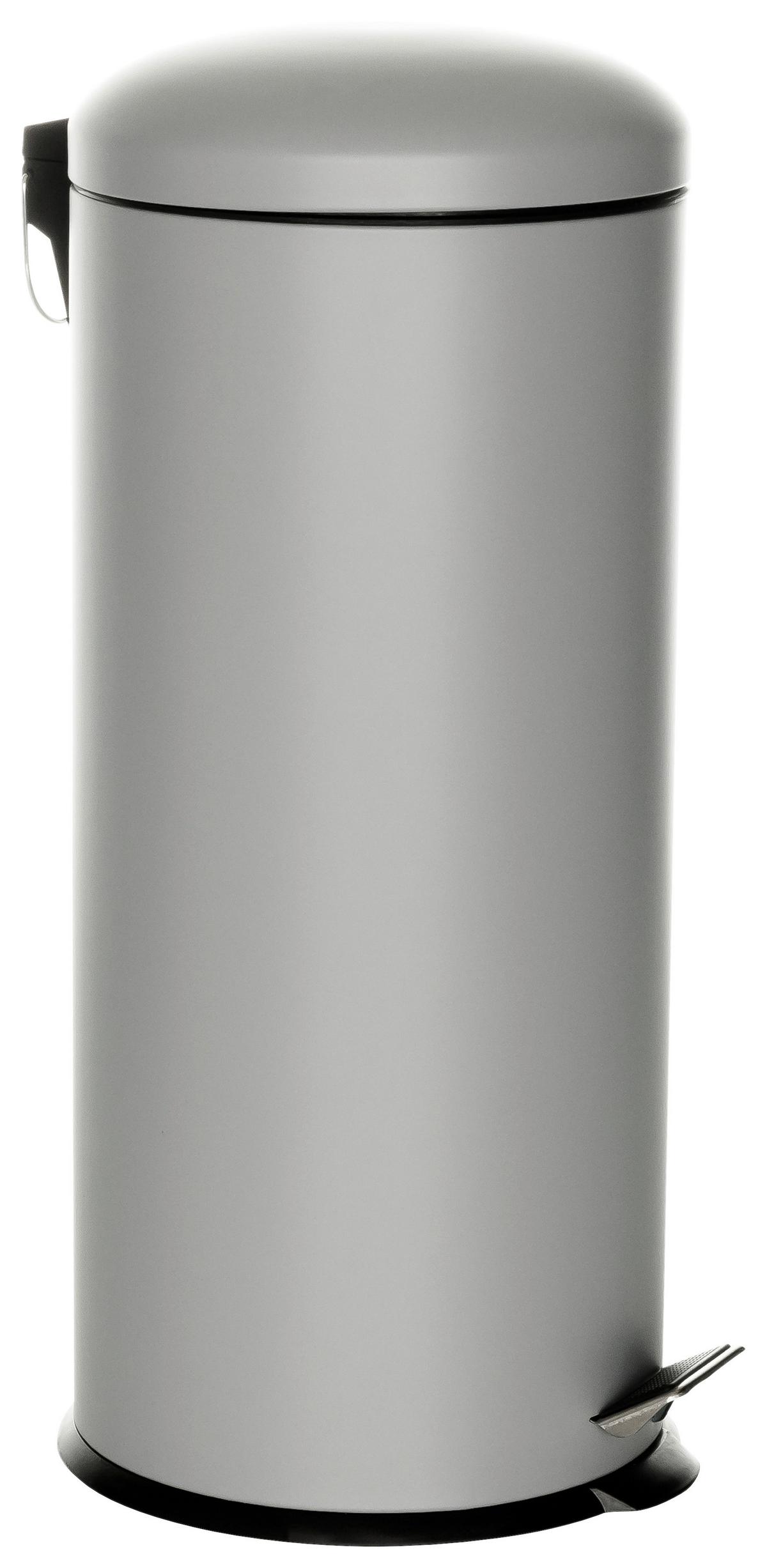 Koš Za Smeti Clean Viii, 30 L, Siva - siva/črna, Basics, kovina/umetna masa (30/69/30cm) - MID.YOU