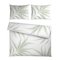 Posteljina Melefa Xxl 200x200/2x60x80cm - bijela/zelena, Konvencionalno, tekstil (200/200cm) - Mömax