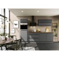 Küchenblock inkl. 5 E-Geräte IP3150 Graphitfarben - Eichefarben/Graphitfarben, Trend, Holzwerkstoff/Metall (280cm) - Impuls