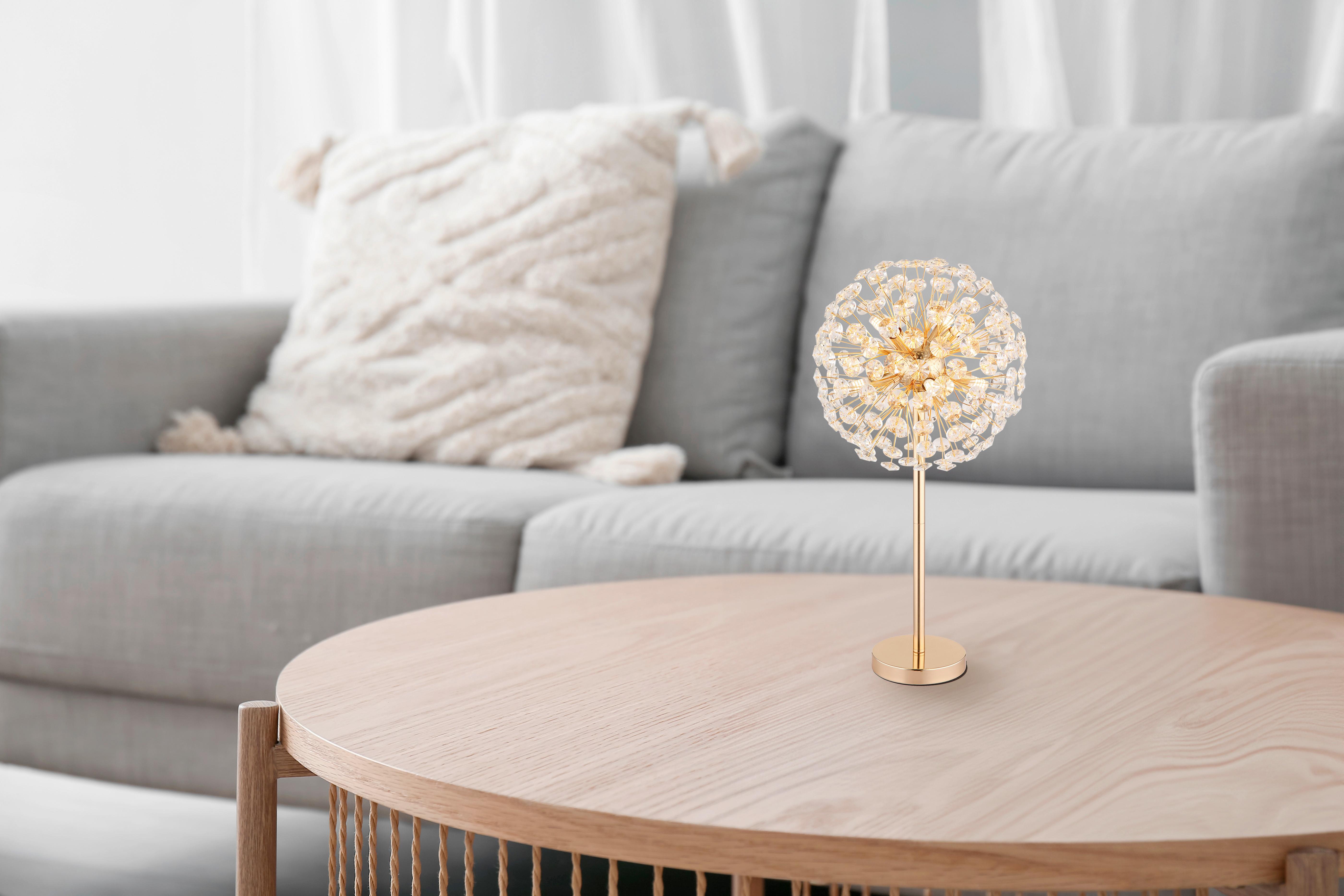 KRISTALL-TISCHLEUCHTE 64135T   KATRINA - Klar/Transparent, Lifestyle, Glas/Kunststoff (35/65cm) - Globo