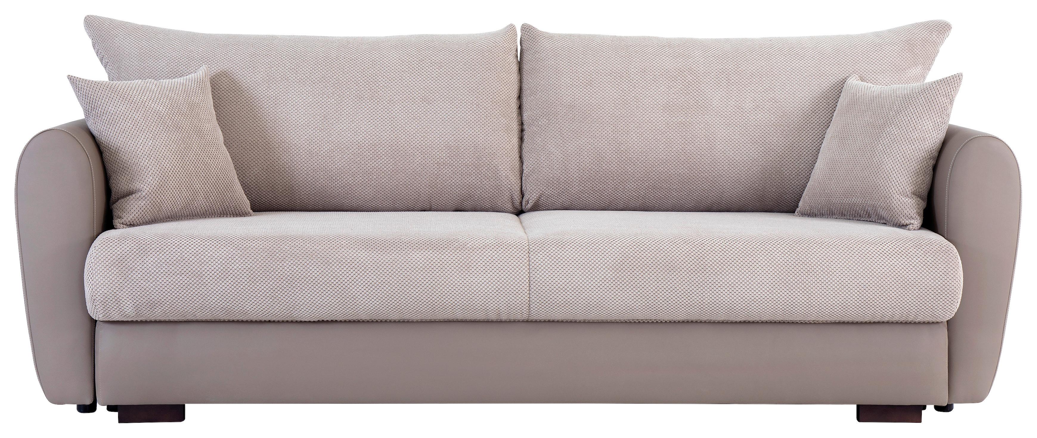 Zofa S Posteljno Funkcijo Erba, Bež, Predal - bež, Romantika, tekstil/les (236/102/73cm) - Mömax