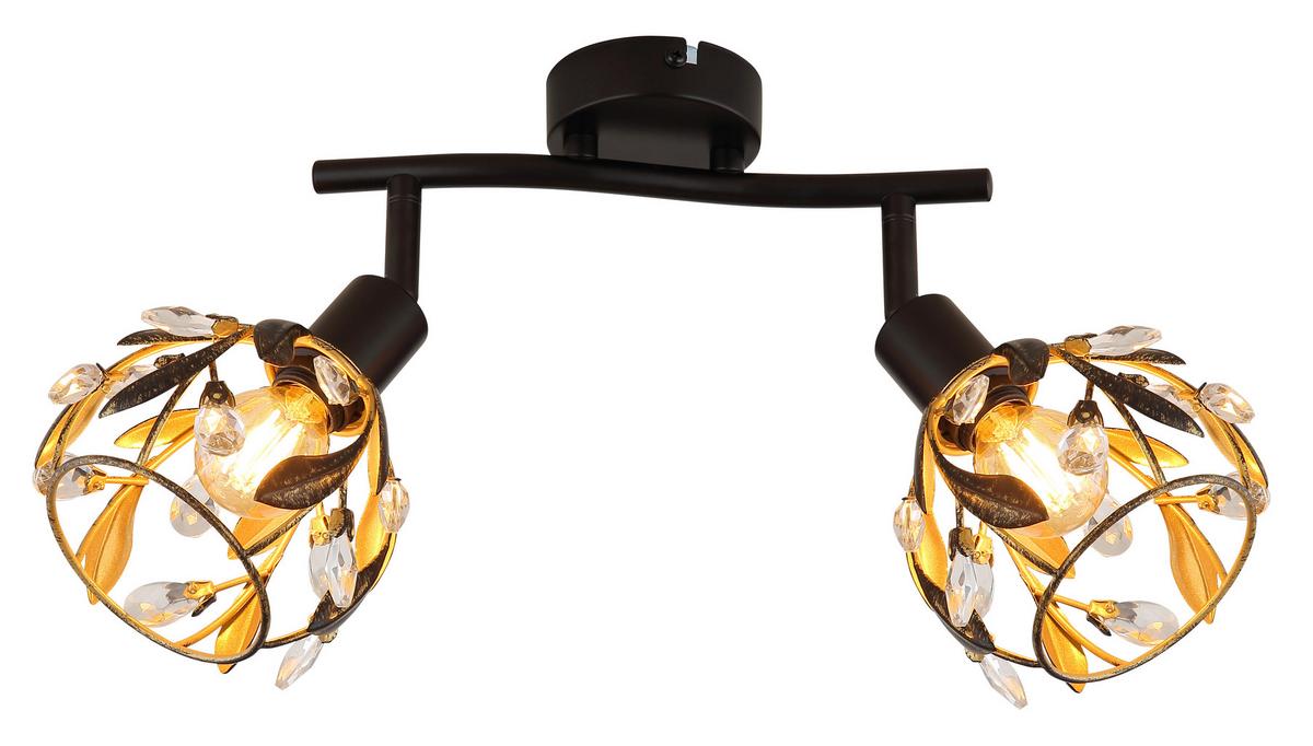 STRAHLER 15759-2 MIKA - Klar/Goldfarben, Basics, Kunststoff/Metall (25/12/15,5cm) - Globo