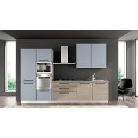 Kuhinjski Blok Line -top-, Z Aparati, 330 Cm - svetlo modra/siva, Moderno, kovina/leseni material (330/60/216/240cm) - Top ponudba