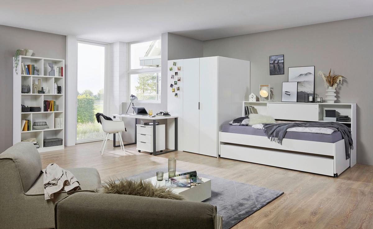 Ágykeret Norderney - fehér, Basics, faalapú anyag (90/200cm) - Boxxx