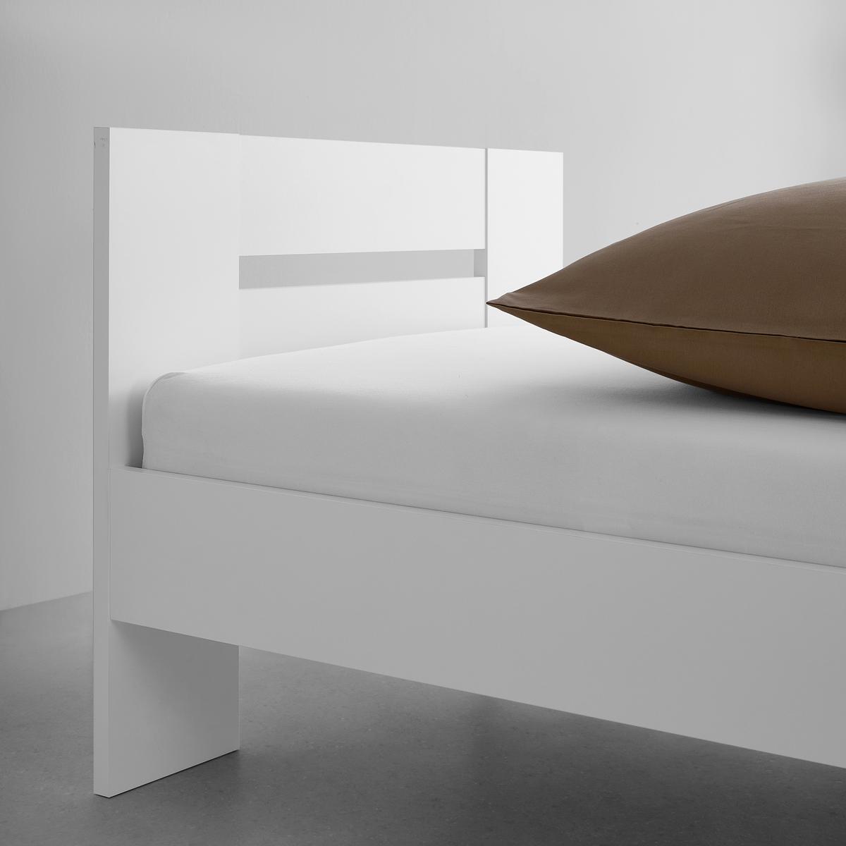 Bett Madrid Weiss ca. 90x200cm - Weiss, Modern, Holzwerkstoff (90/200cm) - Mömax