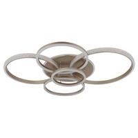 Led-deckenleuchte 48467-70ch Lorelei - Klar/Champagner, Design, Kunststoff/Metall (110/88/12cm) - Globo