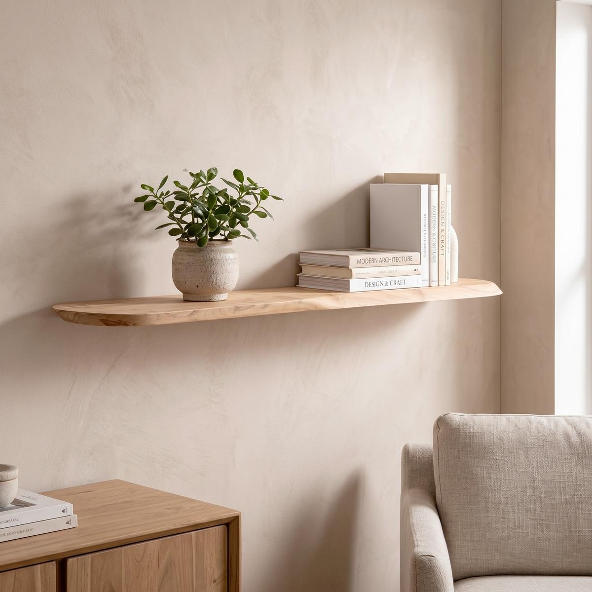 Wandboard Akazie - Akaziefarben, Design, Holz (100/3/20cm) - Livetastic