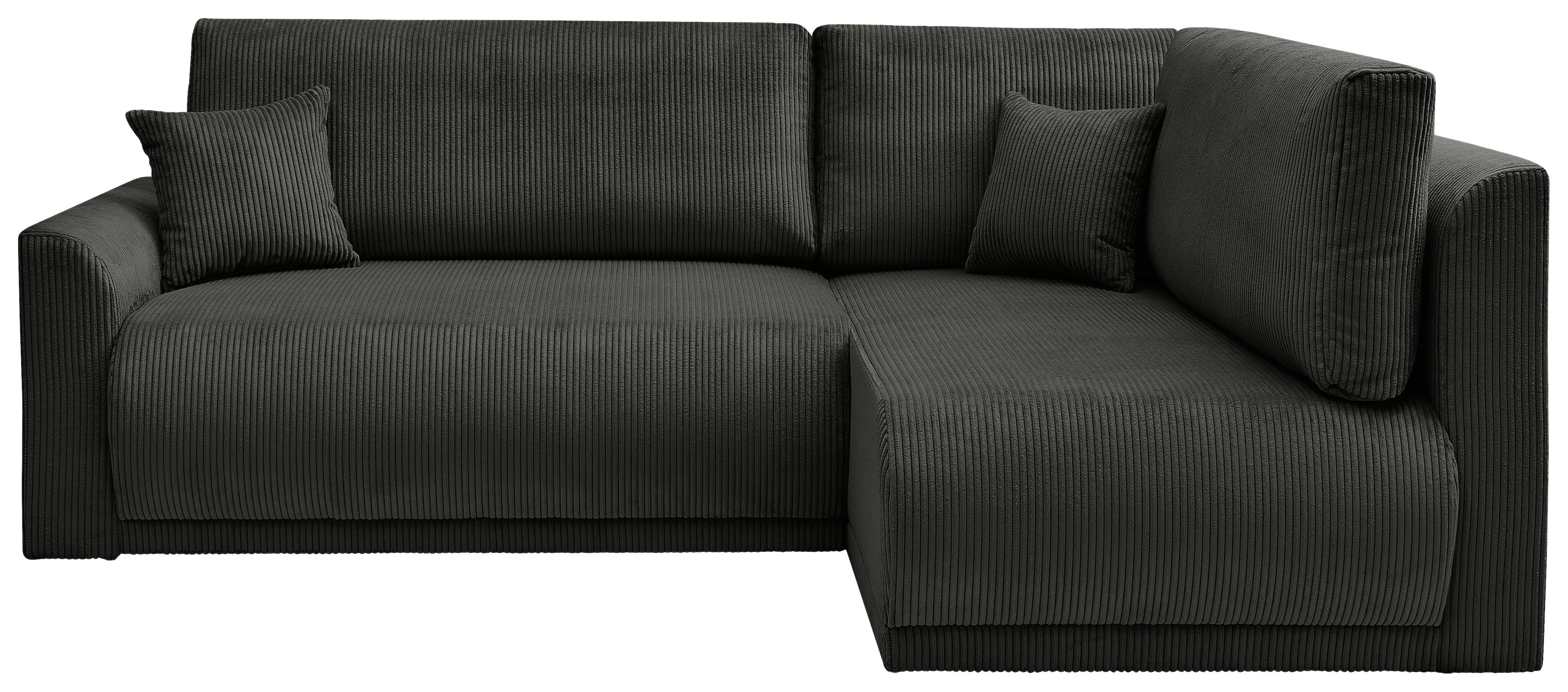 Coltar Kim - negru, Modern, lemn/textil (233/160cm) - Modern Living