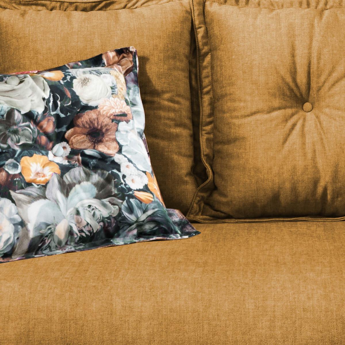 2,5-Sitzer-Sofa Baggio Gelb Velours - Gelb/Multicolor, MODERN, Holz/Textil (196/94/103cm) - Livetastic