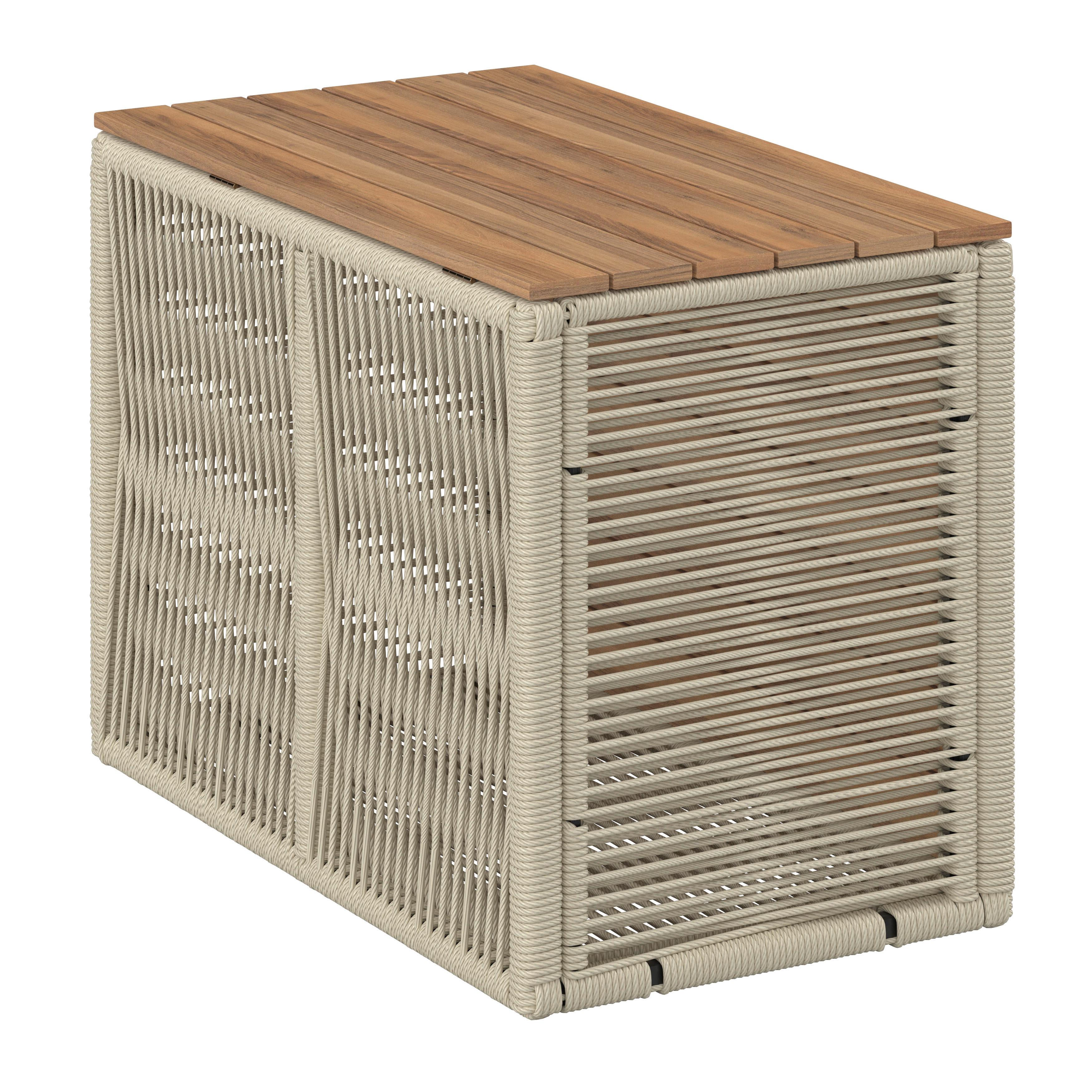 LOUNGEGRUPP MARILOU - ljusgrå/cremefärgad, Modern, metall/trä - Bessagi Garden