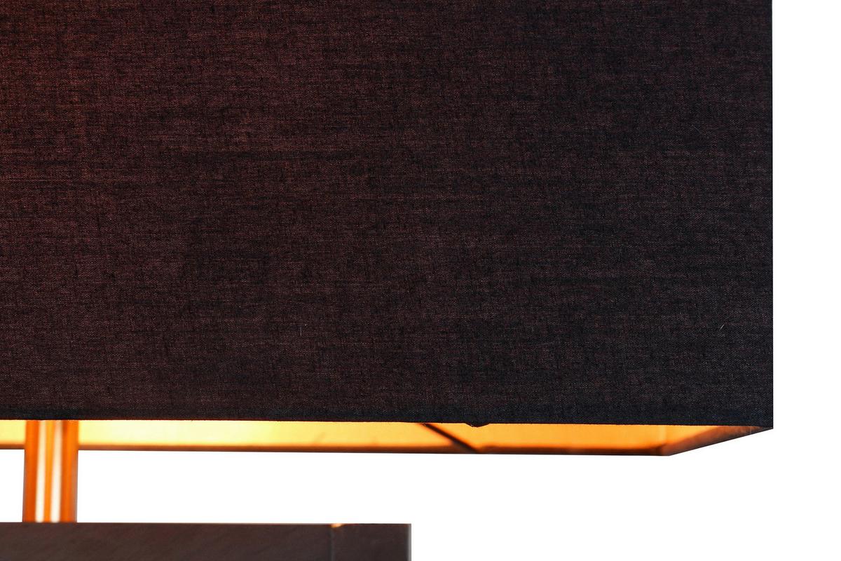 Stoječa Svetilka Driftwood - zlate barve/črna, Design, kovina/tekstil (40/163/20cm) - P & B