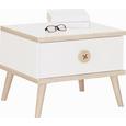 Nočnam Omarica Billund - hrast/bela, Moderno, leseni material/les (52/40/38cm) - Modern Living Nočnam Omarica Billund - hrast/bela, Moderno, leseni material/les (52/40/38cm) - Modern Living