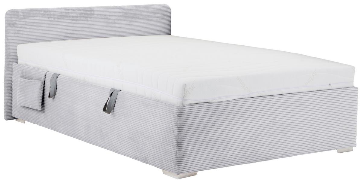 PAT REMI DECOR GRI DESCHIS - gri deschis/culoare natur, Konventionell, lemn/textil (140/200cm) - Mömax