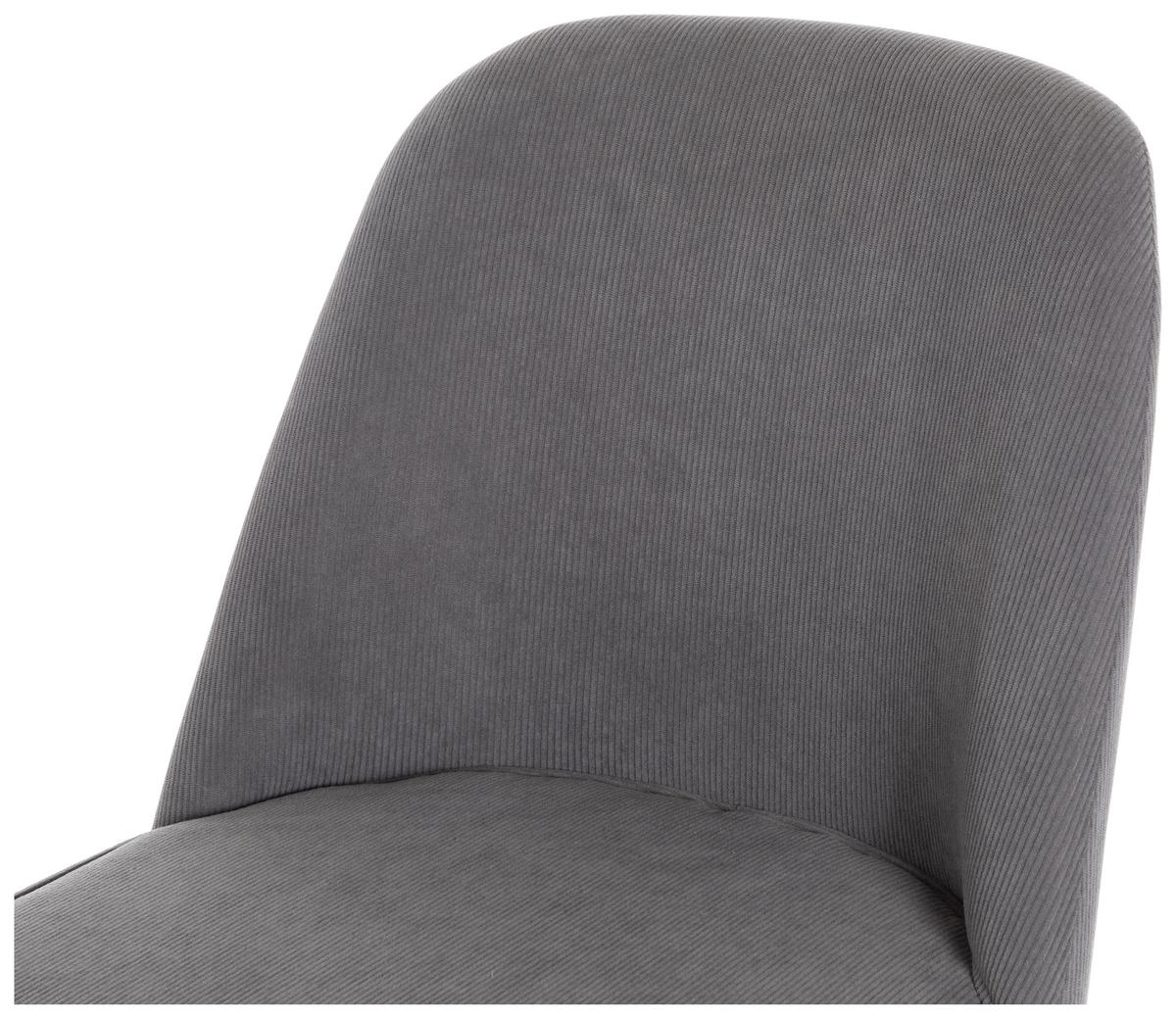 Drehstuhl Beetle Grau/Schwarz - Schwarz/Grau, MODERN, Holz/Kunststoff (48/85-94/56cm) - Mömax