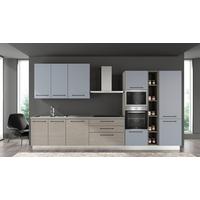 Blok Kuhinja S Aparatima Line 390 - siva/hrast sivi, Konvencionalno, drvo/metal (390/216-240/60cm) - Mömax