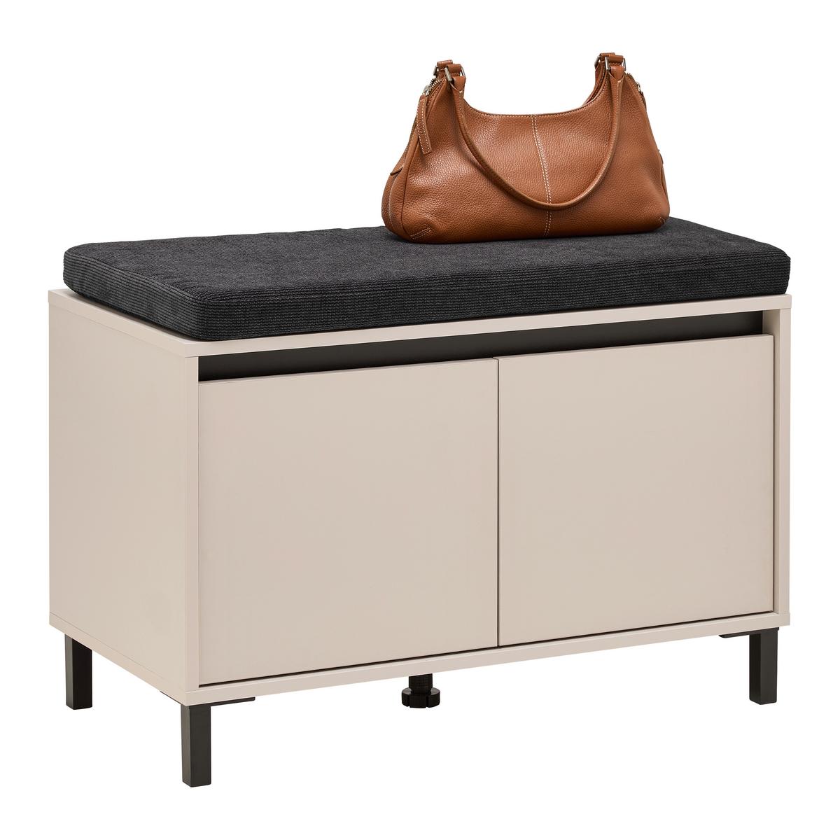 Garderobenbank Arran Kaschmir - Kaschmir, Modern, Holzwerkstoff (80/57/40cm) - Mömax