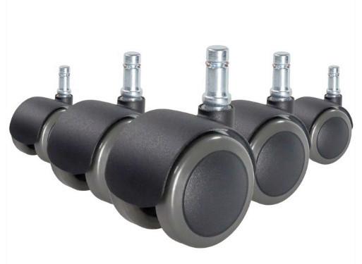 Set Kolesc Za Vrtljivi Stol Rolo Fix, 5-Delni - črna, Basics, umetna masa (5/6,1/5cm) - MID.YOU