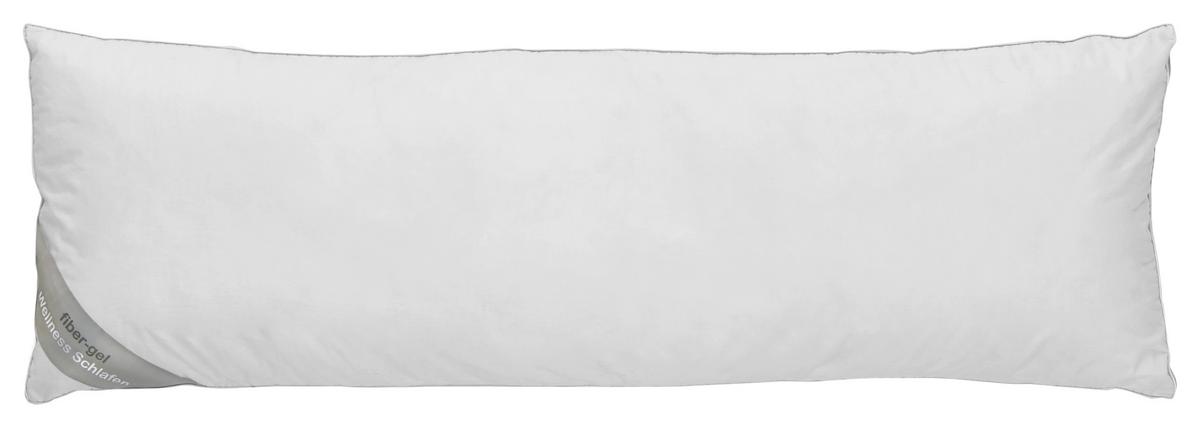 Seitenschläferkissen Wellness in Weiß ca. 40x120cm - Weiß, Textil (40/120cm) - Nadana