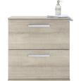 Spodnja Omarica Oslo - siva/krom, Moderno, kovina/leseni material (60,5/63/45cm)