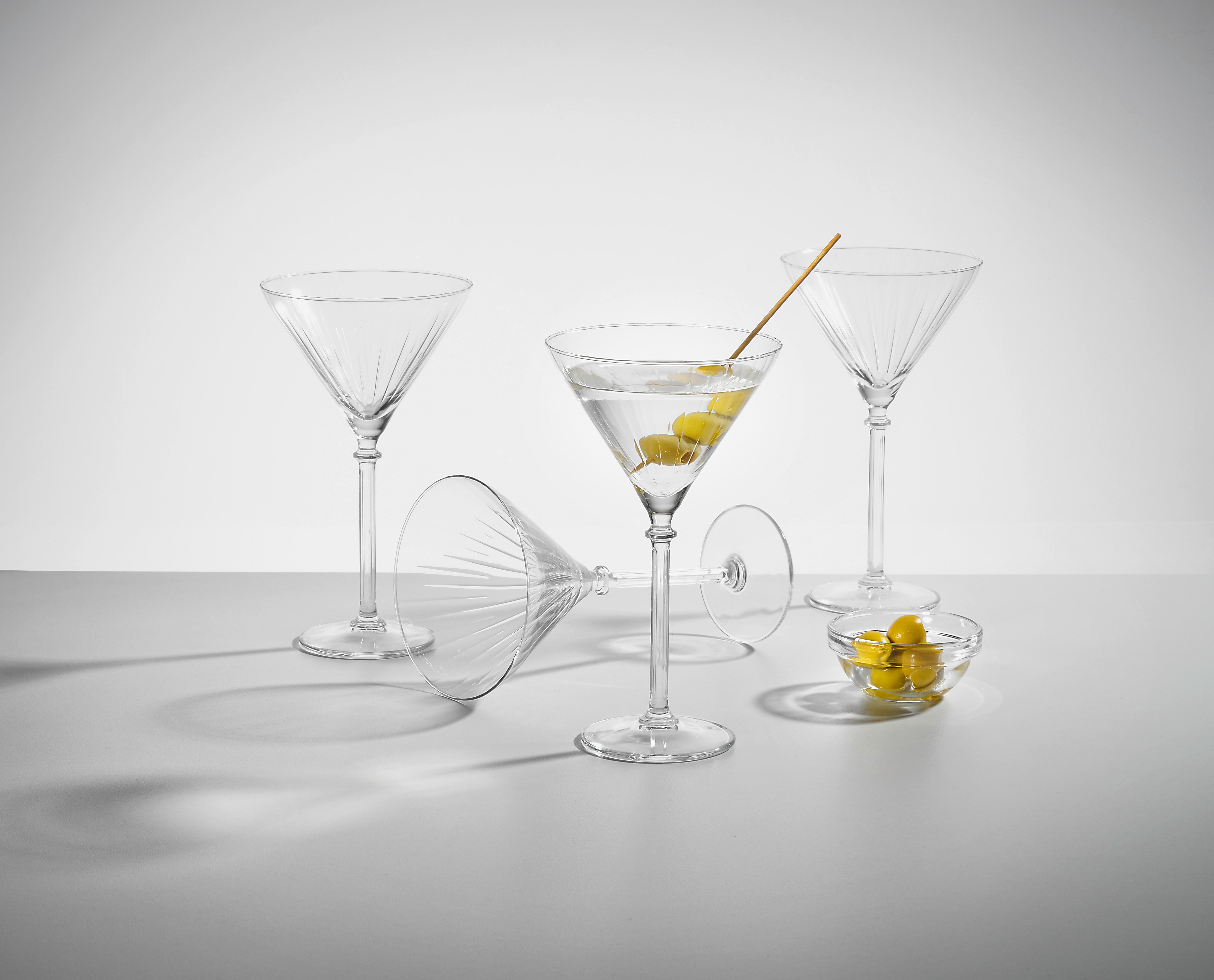 SET DE PAHARE MARTINI - străveziu, Modern, sticlă - Mömax