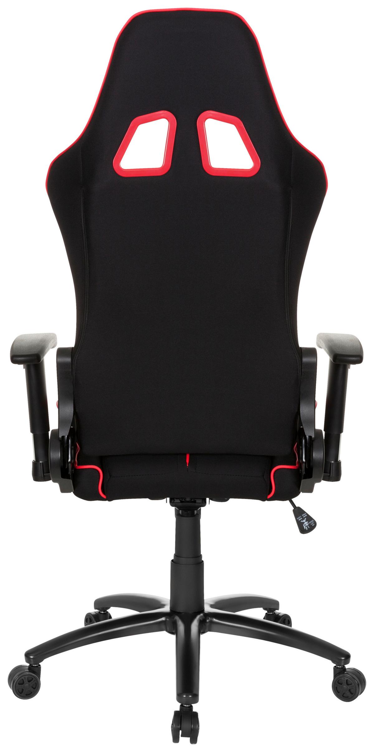 Gaming Stol League Pro I, Črna, Rdeča - rdeča/črna, Moderno, kovina/umetna masa (72/138/63cm) - MID.YOU