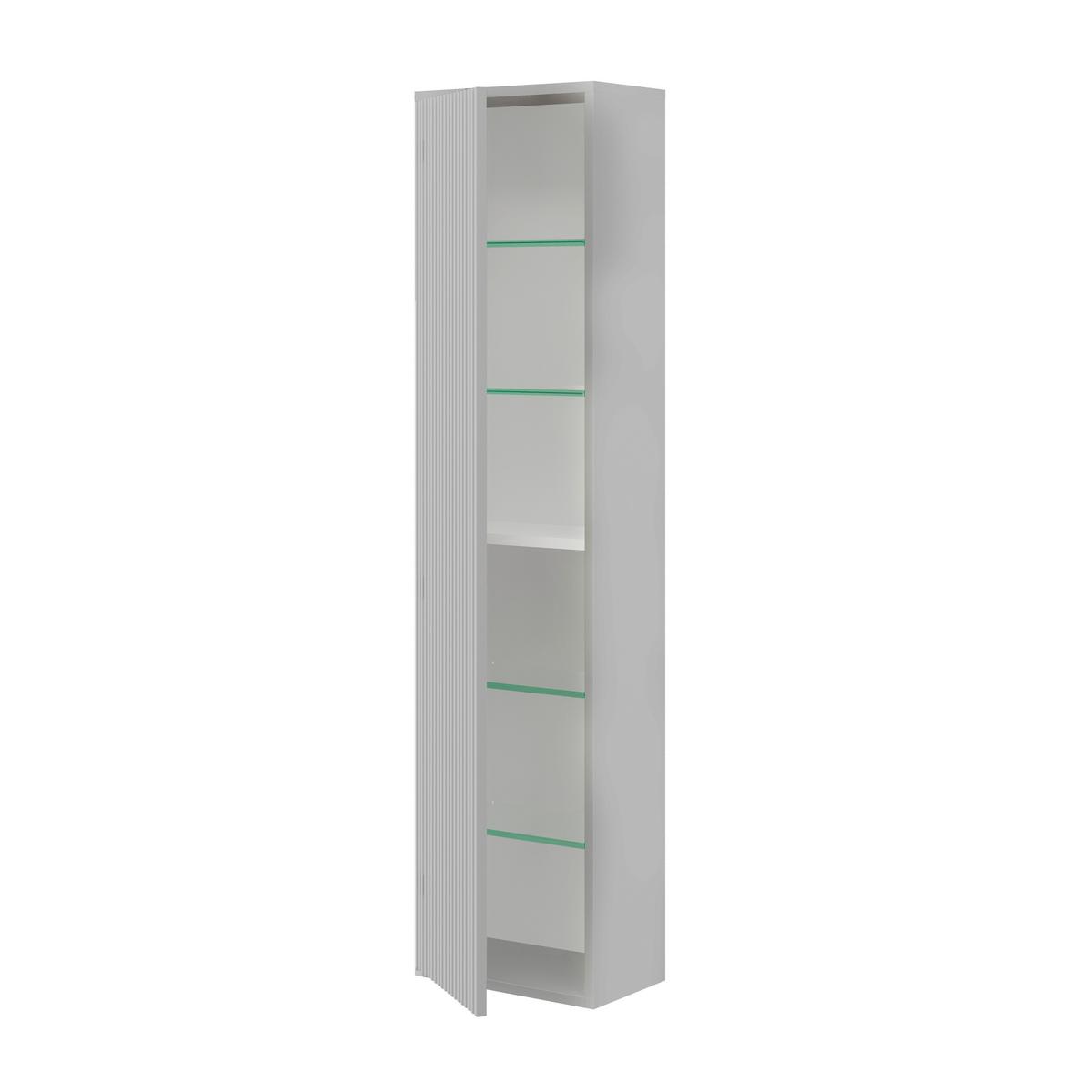 Dulap înalt Sidney - gri deschis, Modern, material pe bază de lemn (35/136/16cm)