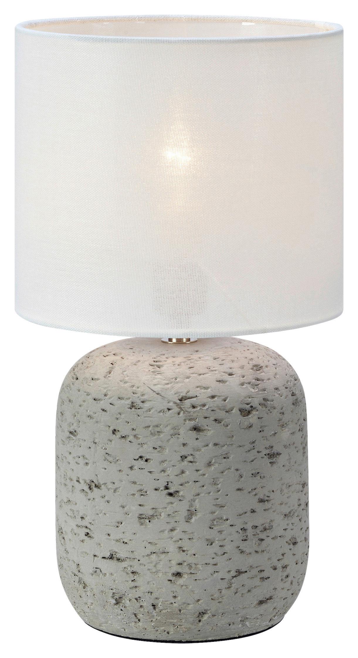 Tischleuchte Montagna Hellgrau max. 40 Watt - Hellgrau, Basics, Stein (18/18/33cm) - Markslöjd