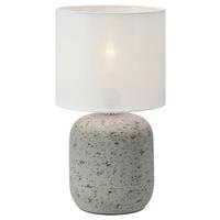 Tischleuchte Montagna Hellgrau max. 40 Watt - Hellgrau, Basics, Stein (18/18/33cm) - Markslöjd